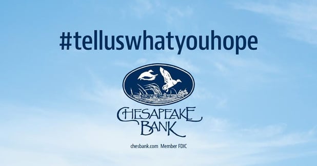 Customers discuss their hopes for the future with Chesapeake Bank