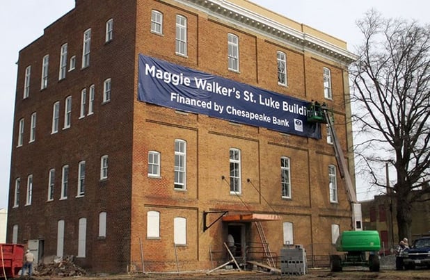 Maggie Walker building renovation financed by Chesapeake Bank